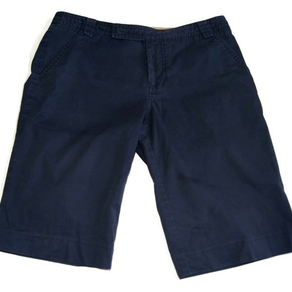 Tory Burch Pants - Tory Burch Bermuda Walking Golf Shorts Navy Size 6 Women's Cotton Blend Pockets